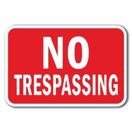SIGNMISSION Safety Sign, 12 in Height, Aluminum, No Tres - No Trespassin A-1218 No Tres - No Trespassin